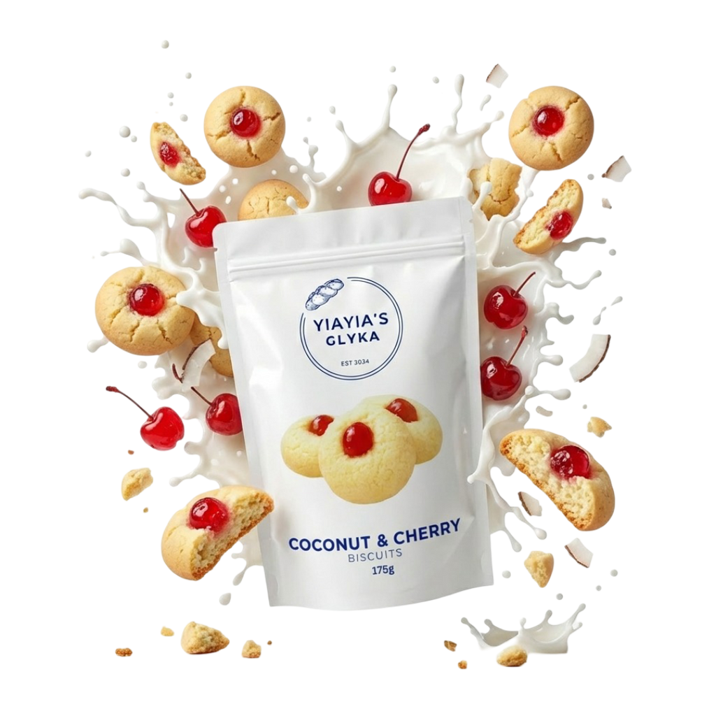 COCONUT & CHERRY BISCUITS