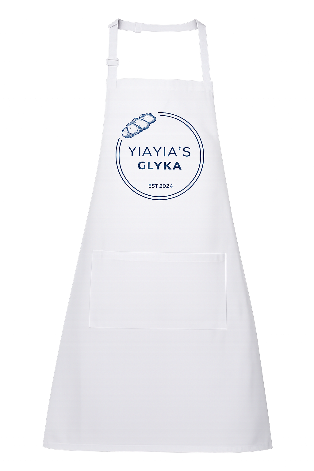 YIAYIA'S GLYKA APRON WHITE