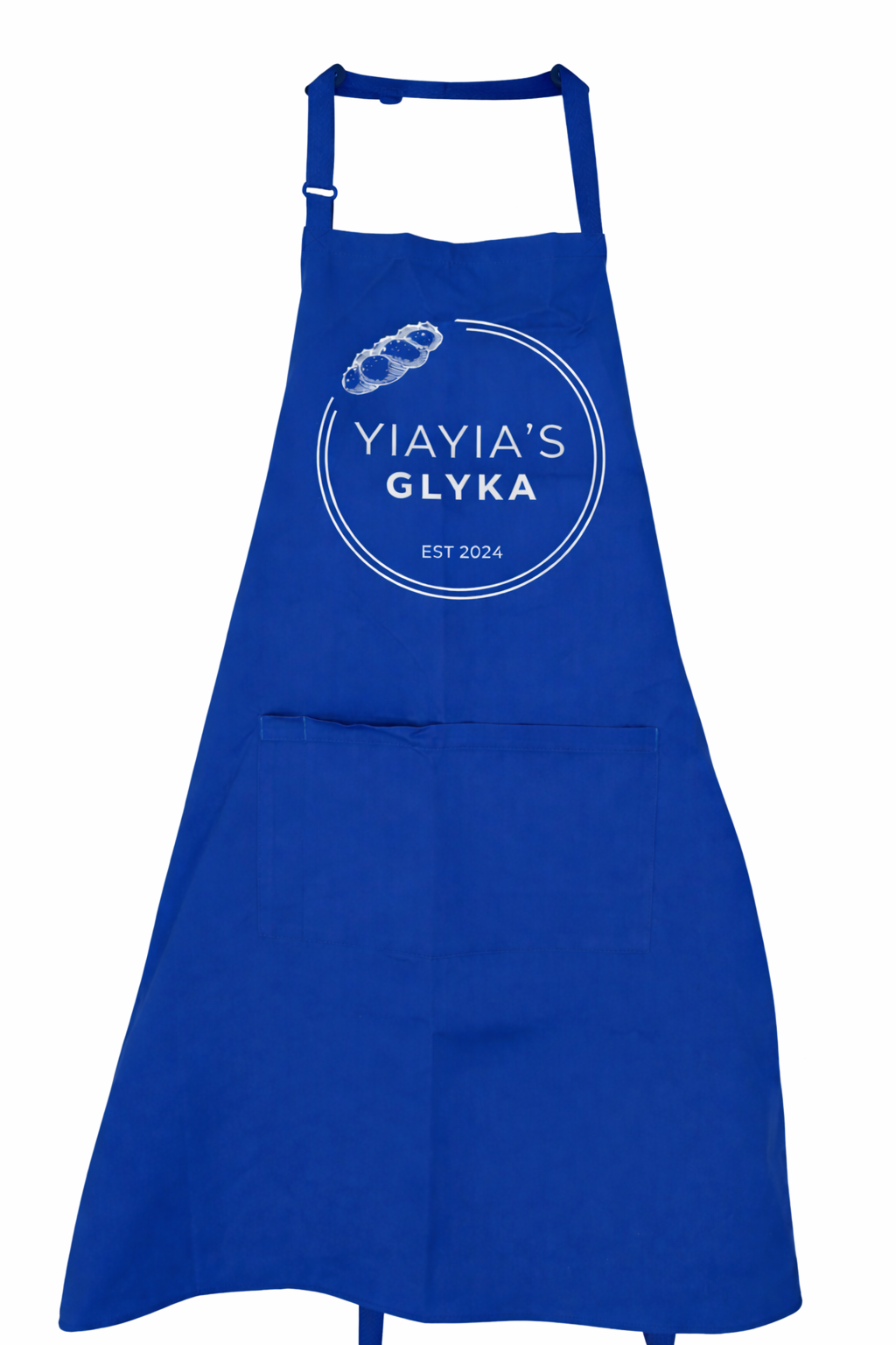 YIAYIA'S GLYKA APRON BLUE